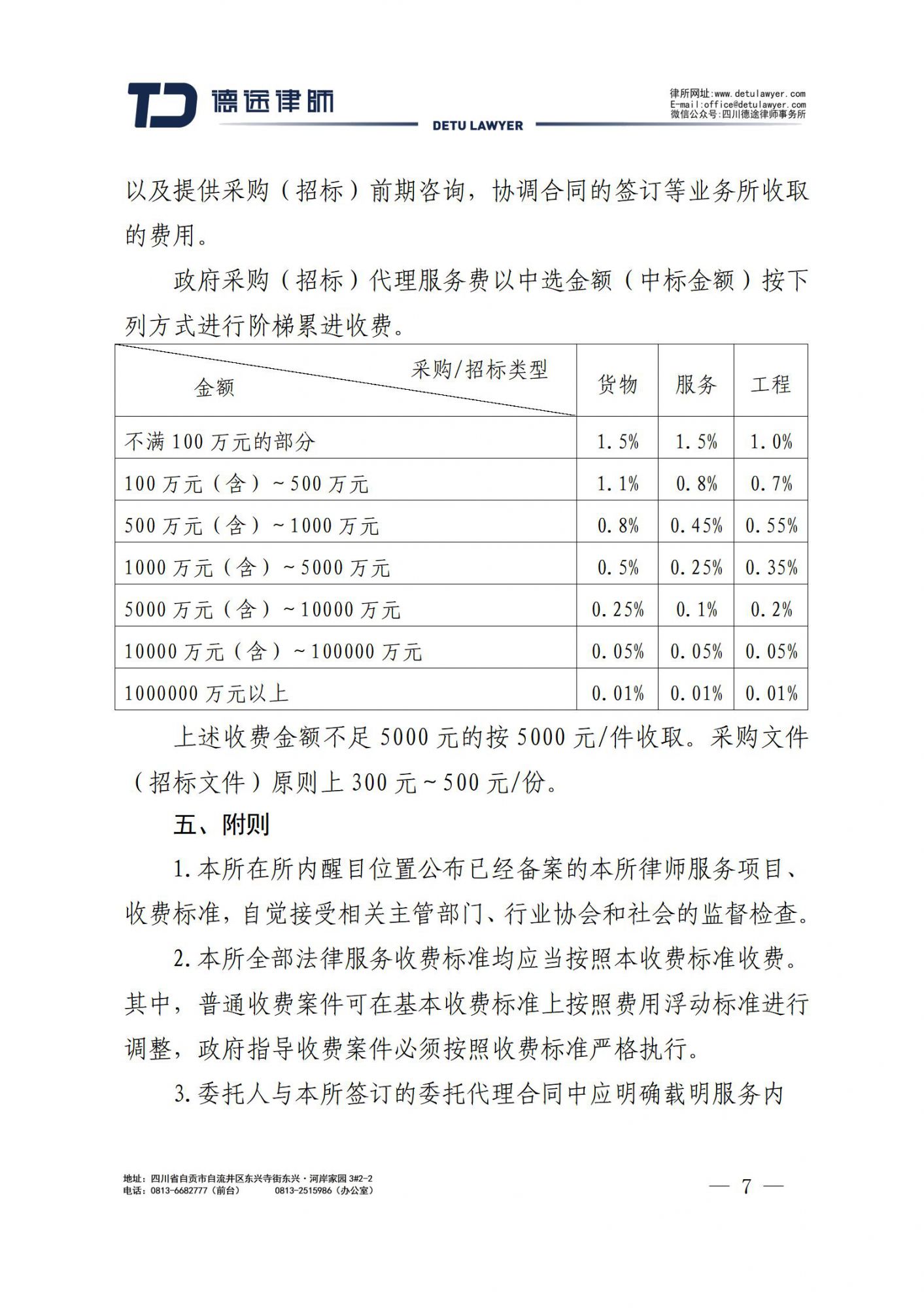 收费标准（德途所)_07